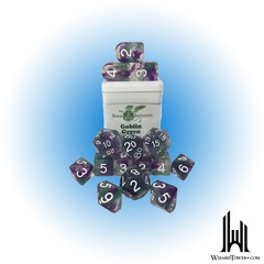 SET OF 15 DICE: GOBLIN GREEN